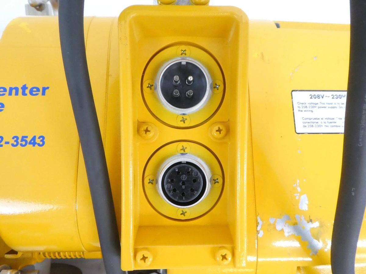 Used Harrington Cranes ER010LD 1 Ton Chain Hoist Hook Mount with SWD2200AA1 Working