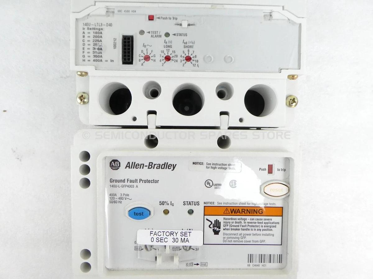 Used AB Allen-Bradley 140U-L3L3-D40 Circuit Breaker 140U-L3 140U-GFP4003 AMAT Working