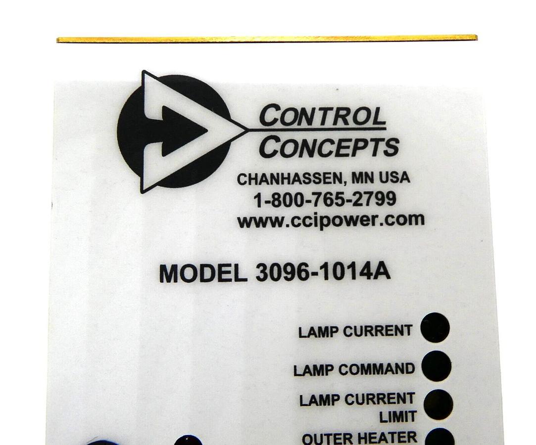 Used Control Concepts 3096-1014A SCR Power Controller AMAT 0190-46114 Working Surplus