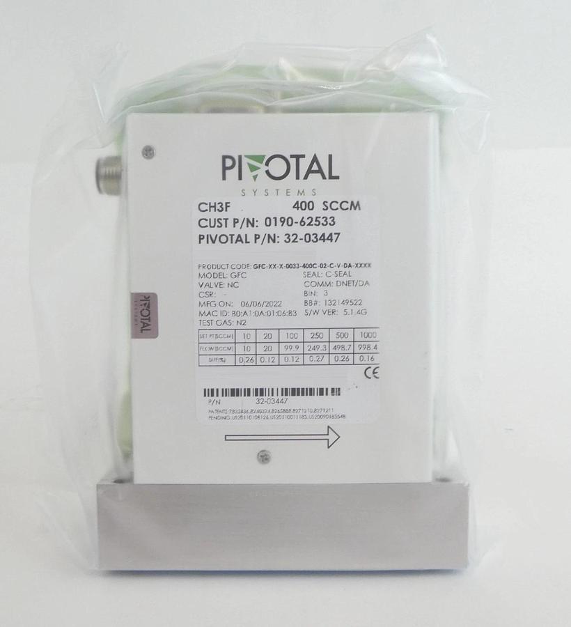 Pivotal Systems 32-03447 Mass Flow Controller MFC AMAT 0190-62533 Lot of 3 New
