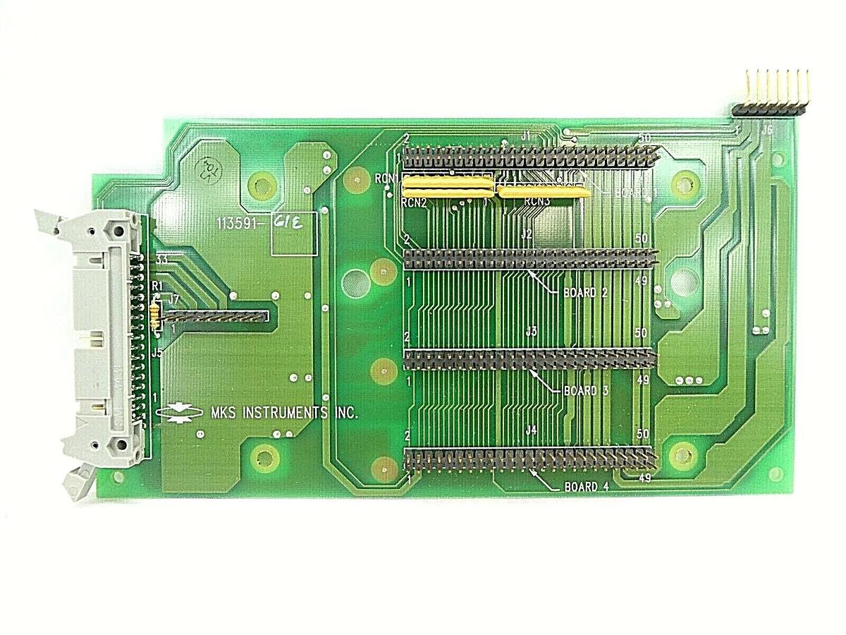 Used MKS Instruments 113591-G1E Backplane Board PCB 113591-G1-E Working Surplus