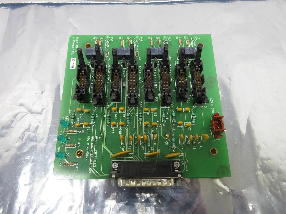 Used AMAT Applied Materials 0100-00567 Gas Box Distribution Board PCB Used