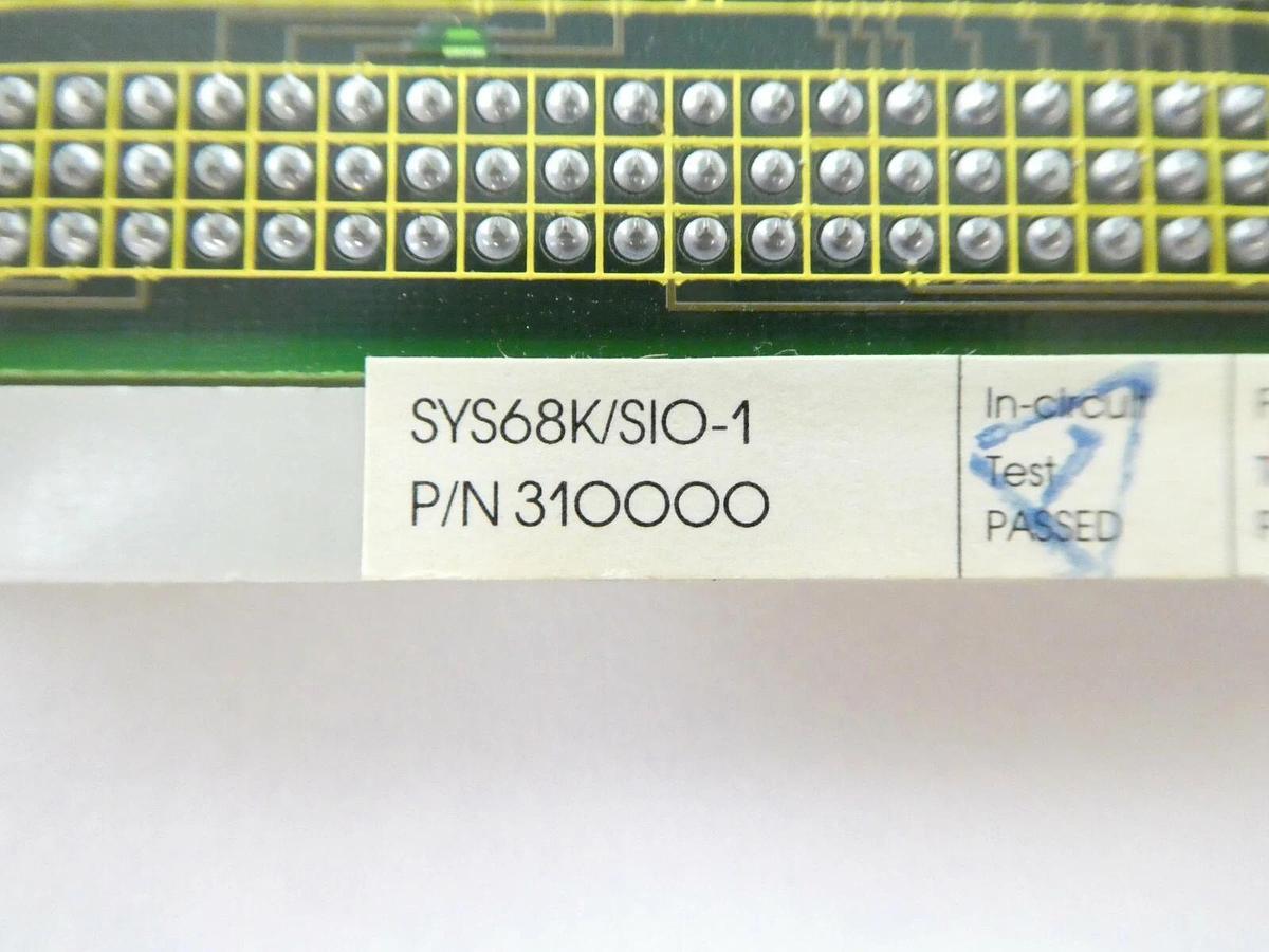 Used Force Computers 310000 VMEBus PCB Card SYS68K/SIO-1 Varian 108998001 Working