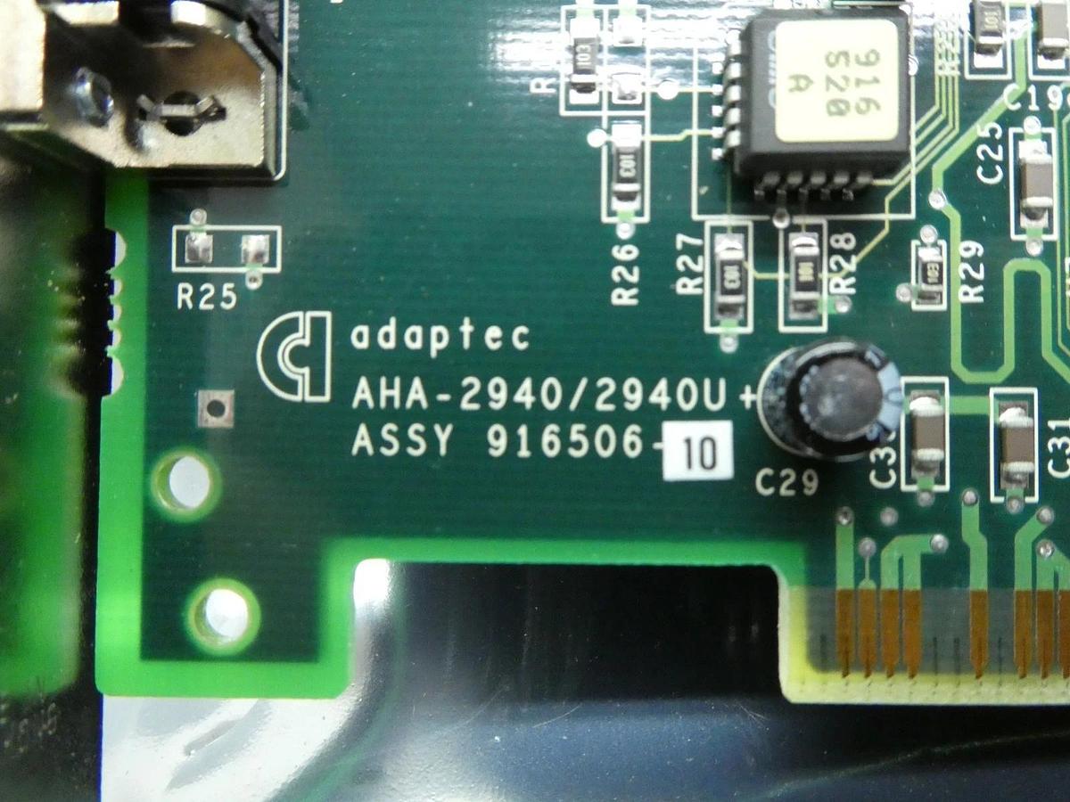 Used Adaptec AHA-2940/2940U Ultra Wide SCSI PCI Controller PCB Card Used Working