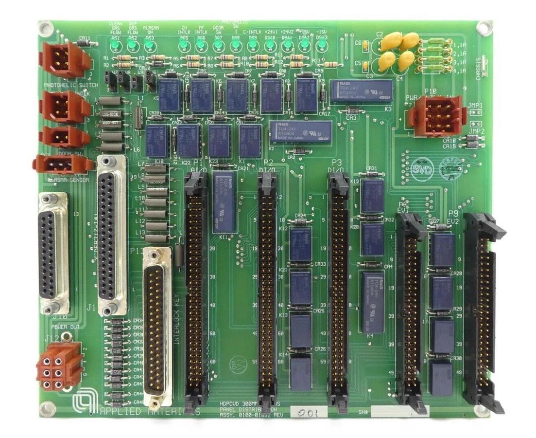 Used AMAT Applied Materials 0100-01652 300mm AP Gas Panel Distribution PCB Lot of 3