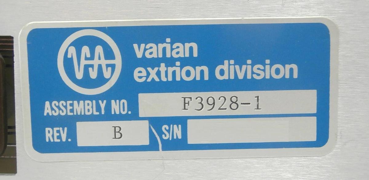 Used Varian Semiconductor VSEA F3928-1 End Station Operator Control F3928001 Working
