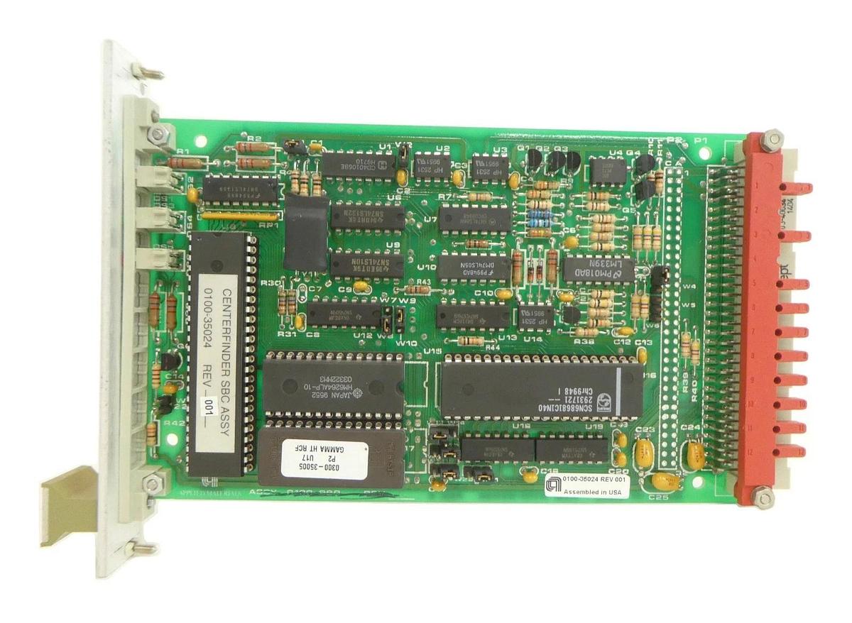 Used AMAT Applied Materials 0100-35024 Centerfinder SBC PCB Card Working Surplus