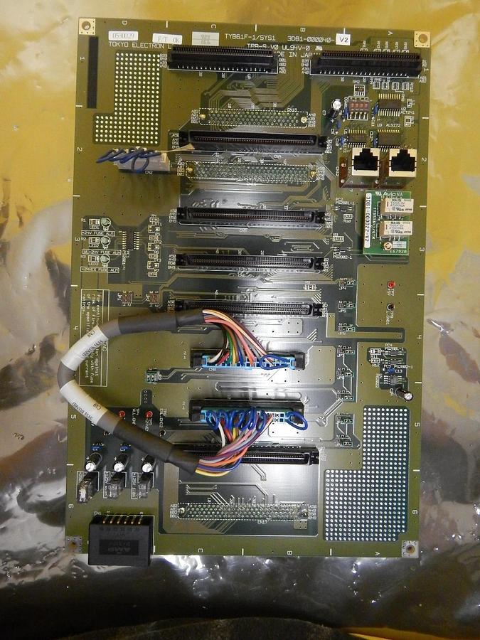 Used TEL Tokyo Electron 3D81-000040-V2 Processor PCB TYB61F-1/SYS1 T-3044SS Used
