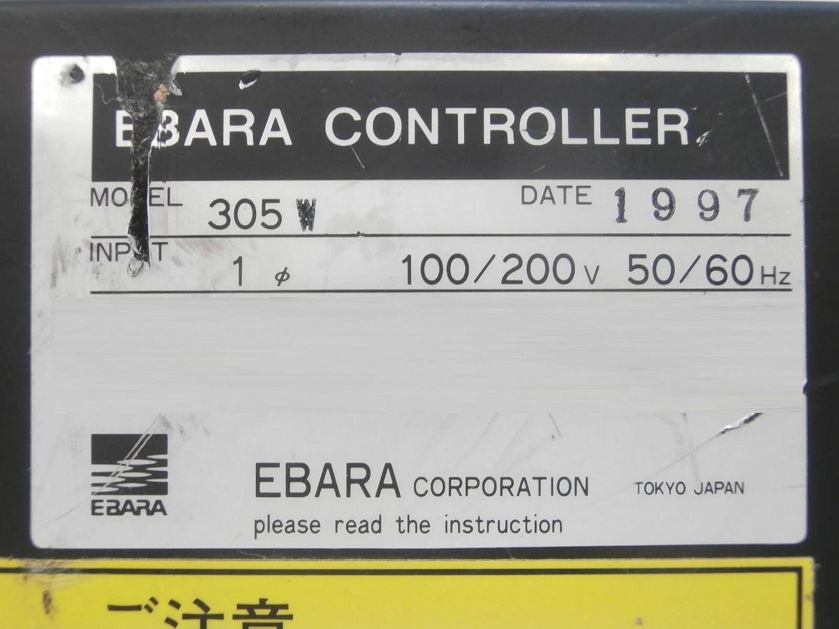 Used 305 Ebara 305W Turbomolecular Pump Controller Loose Button Turbo Tested Working