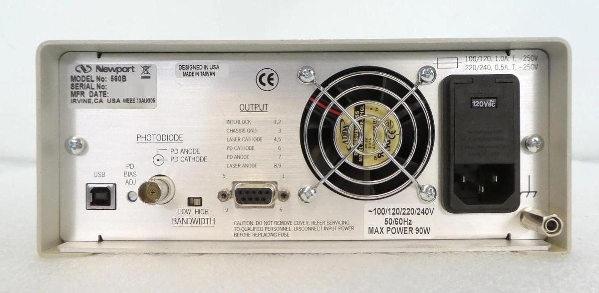 Used Newport Model 560B Laser Diode Driver No Key Working Surplus
