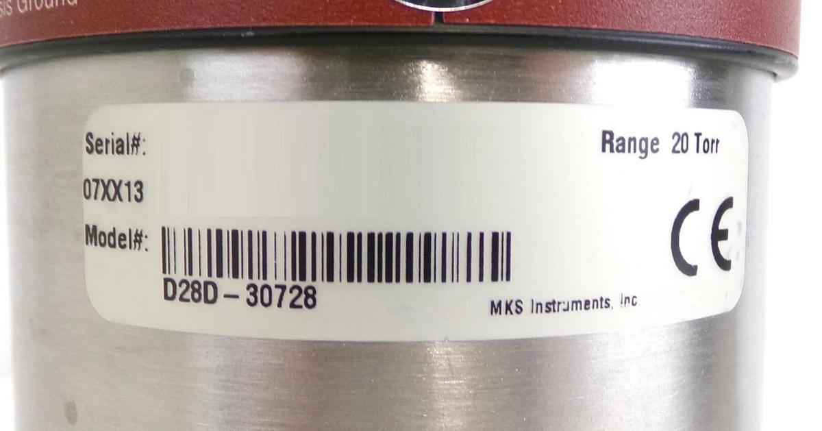 Used MKS Instruments D28D-30728 Baratron Dual Range Manometer Working