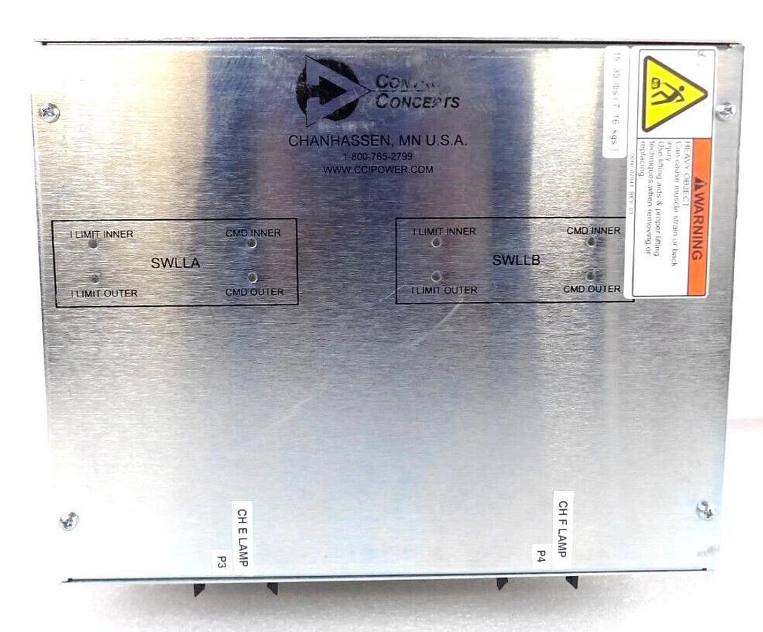 Used Control Concepts 4028-1007A SCR Power Controller AMAT 0190-43081 Working Surplus