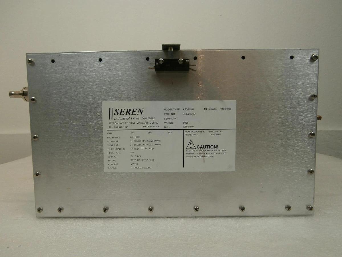 Used Seren IPS 9400250001 Automatic RF Matching Network AT50/140 5000W 13.56MHz Used