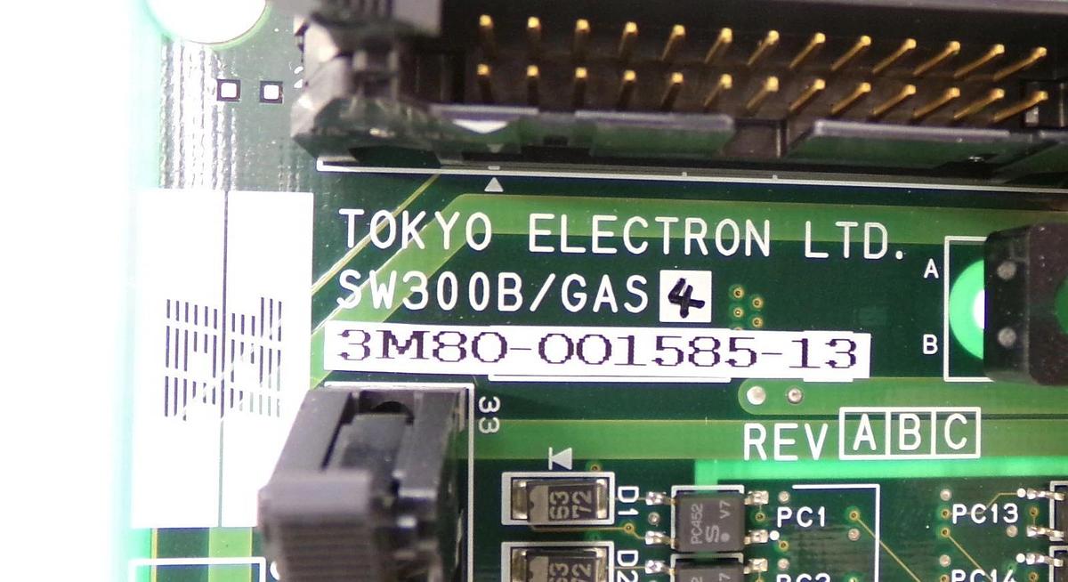 Used TEL Tokyo Electron 3M80-001585-13 Processor PCB SW300B/GAS4 SW300B/AI02 Working