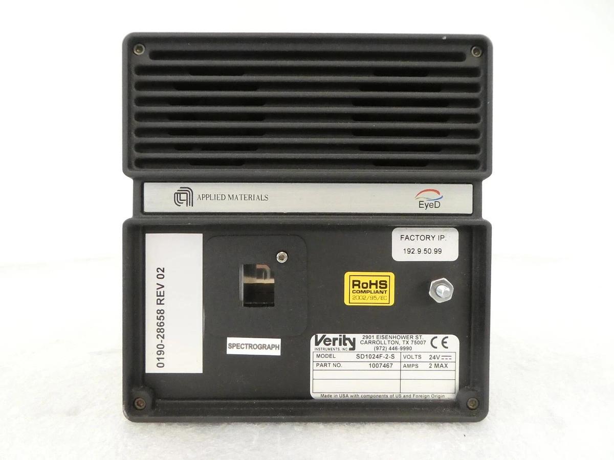 Used Verity Instruments 1007467 Spectrograph SD1024F-2-S AMAT 0190-28658 Working