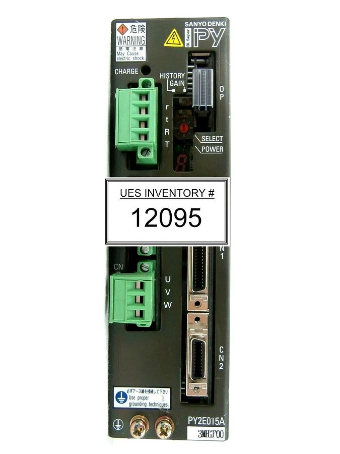 Used Sanyo Denki PY2E015A3MH1P00 Servo Amplifier BL Super PY Used Working