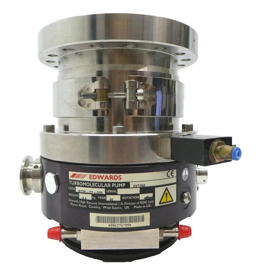 Used EXT250 Edwards B736-02-000 Turbomolecular Pump Turbo B58052061 Working Surplus