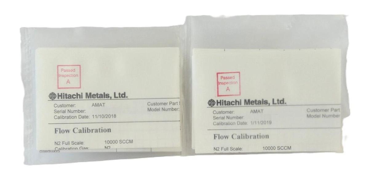 Aera FCPI981OBAXDIDJAA Mass Flow Controller MFC AMAT 0190-34222 Lot of 2 New