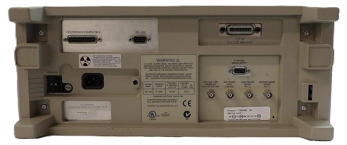 Used Tektronix TDS 540D 4-Channel Digital Oscilloscope 13 1F 1M 2F Untested Surplus