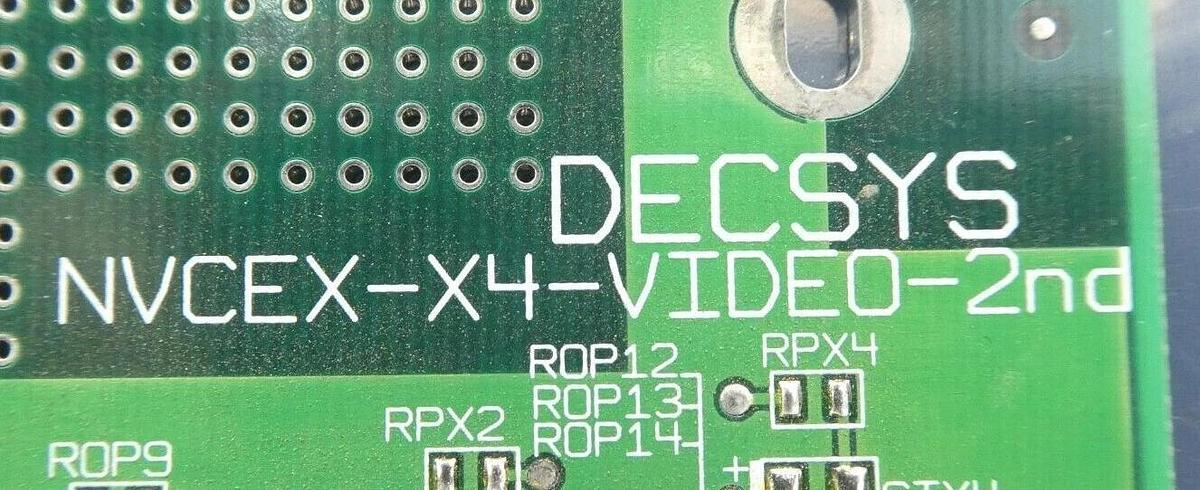 Used DECSYS NVCEX-X4-VIDEO-2nd Camera Control PCB Nikon NSR Series Working Surplus