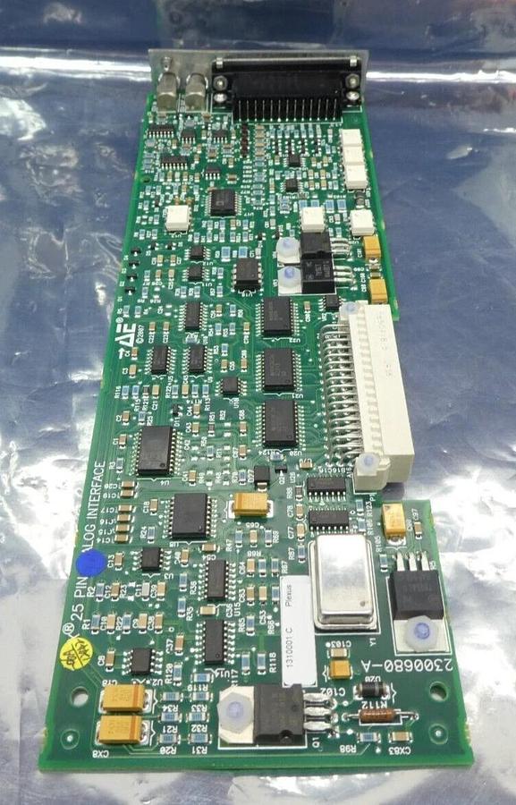 Used AE Advanced Energy 2300680-A 25 Pin Analog Interface PCB Card 1310001 Working