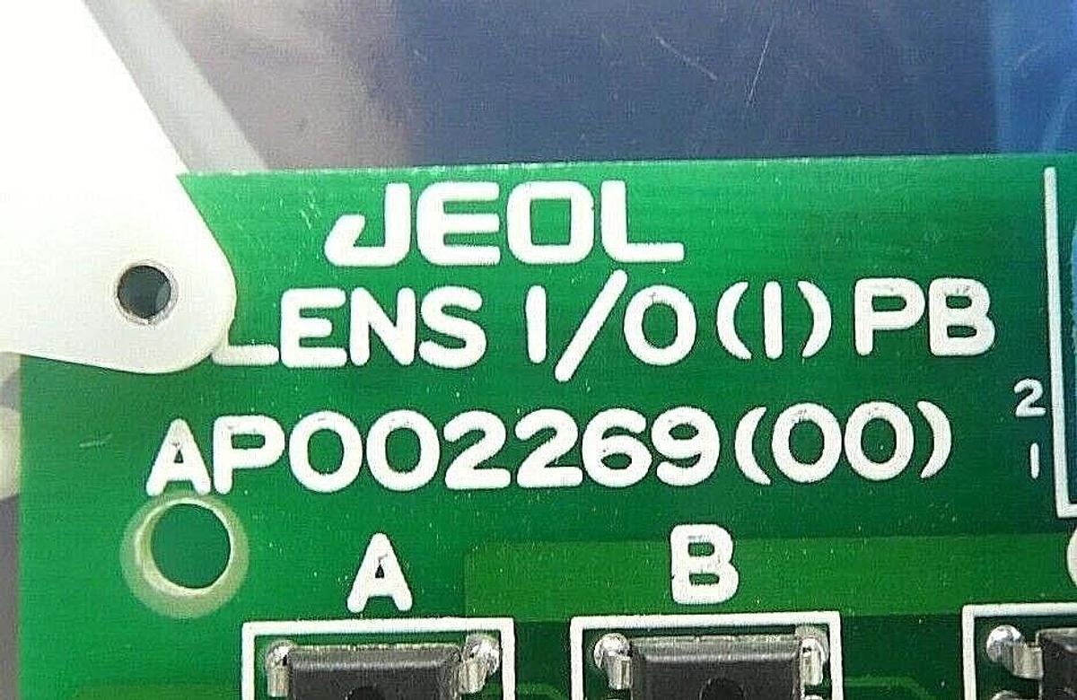Used JEOL AP002269(00) Lens I/O PCB Card LENS I/O(1) PB JSM-6300F SEM Working Surplus