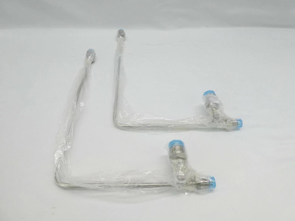Used TEL Tokyo Electron 3D10-302404-V1 Gas Flow Center Pipe Lot of 2 Copper Working