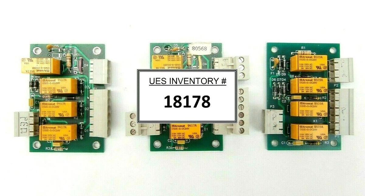 Used Plasma-Therm 80568 Signal Relay Board PCB Lot of 3 Clusterlock 7000 Spare