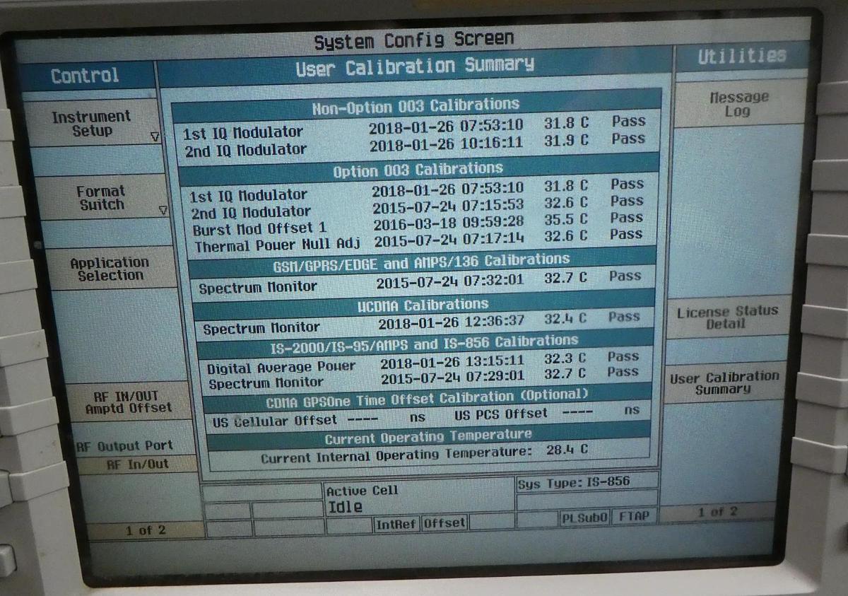 Used Agilent E5515C Wireless Communications Test Set 8960 002 003 58C Spare Working