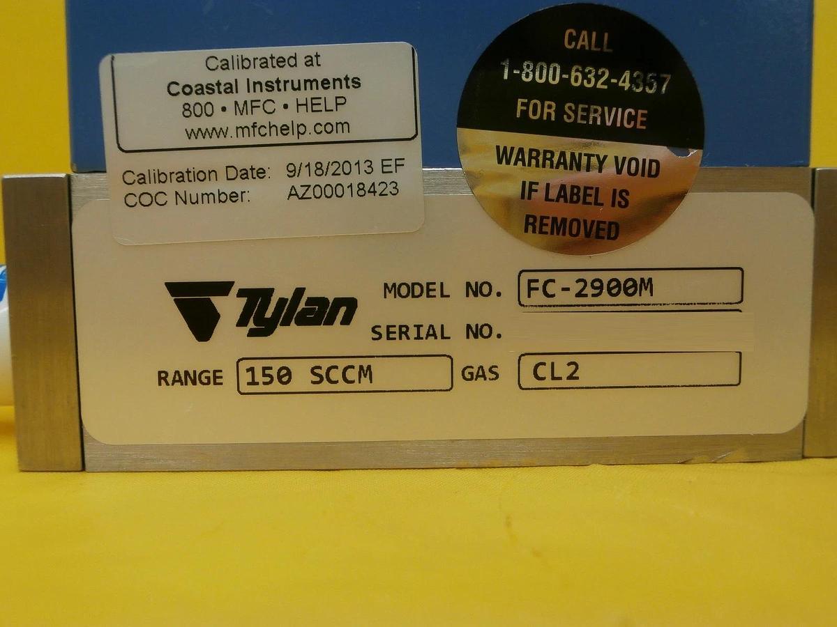 Refurbished Millipore FC-2902M Mass Flow Controller MFC Tylan 2900 150 SCCM Cl2 Refurbished