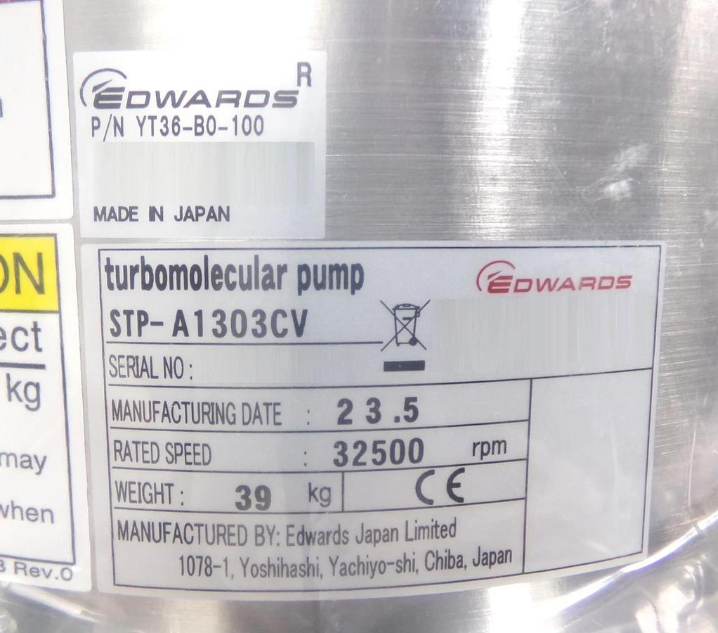 STP-A1303CV Edwards YT36-B0-100 Turbomolecular Pump Turbo New