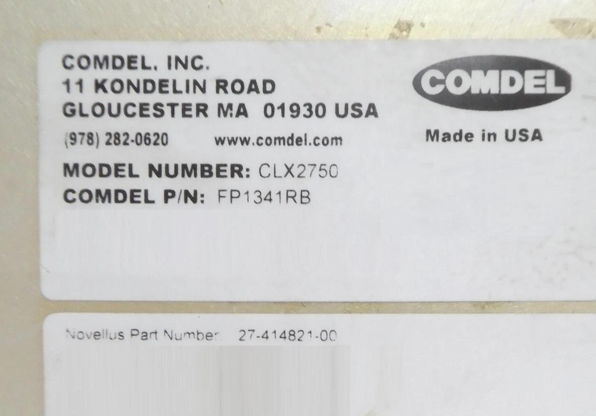 Used CLX2750 Comdel FB1341RB RF Generator Novellus 27-414821-00 As-Is