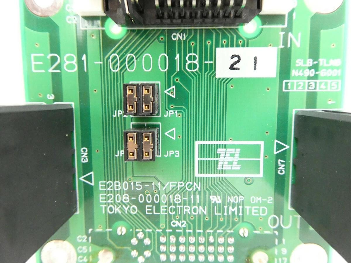 Used TEL Tokyo Electron E281-000018-21 DVI Interface PCB E2B015-11/FPCN Trias Spare