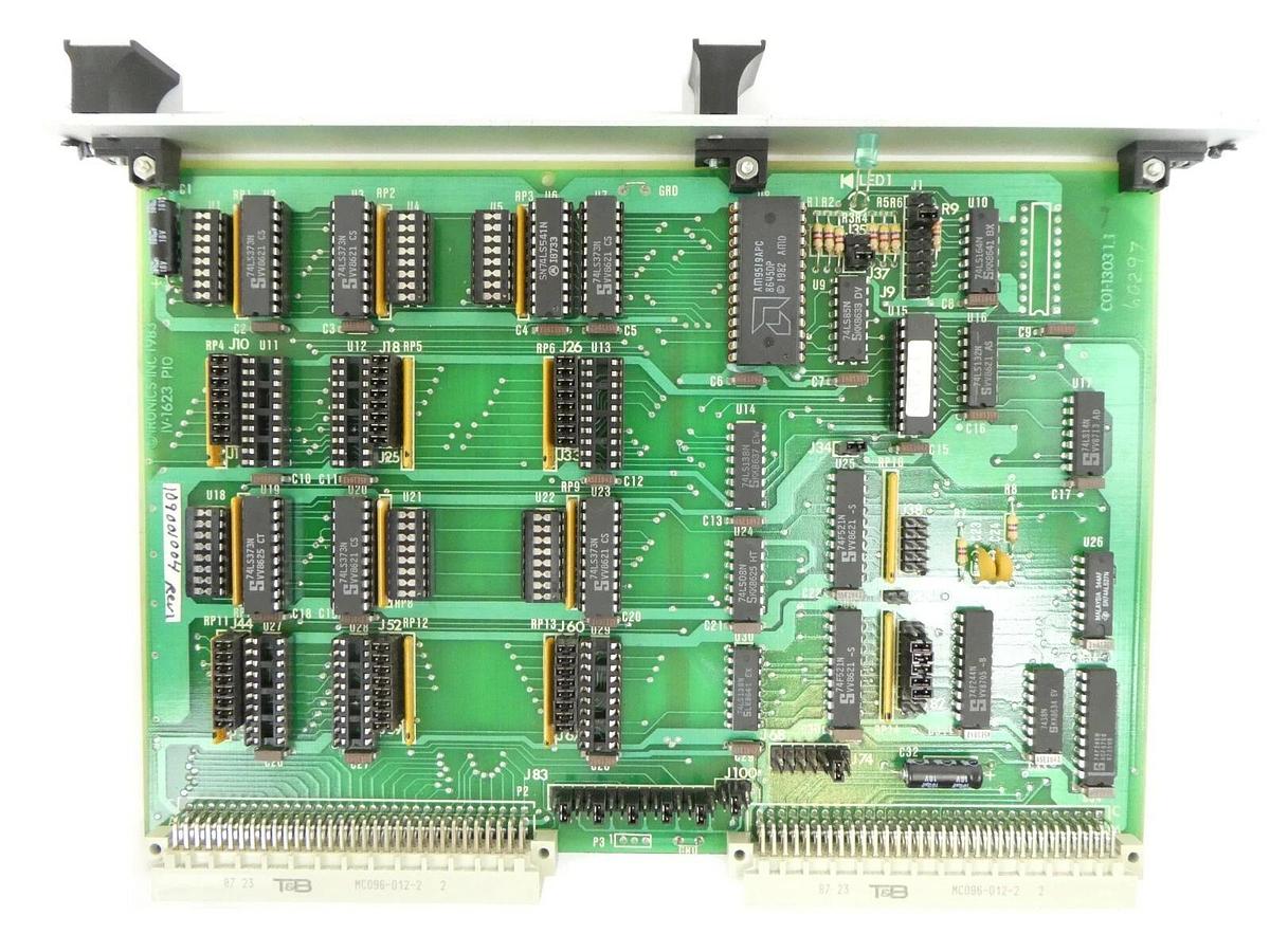Used Ironics IV-1623 Parallel I/O VMEBus PCB Card Varian 109001004 Working