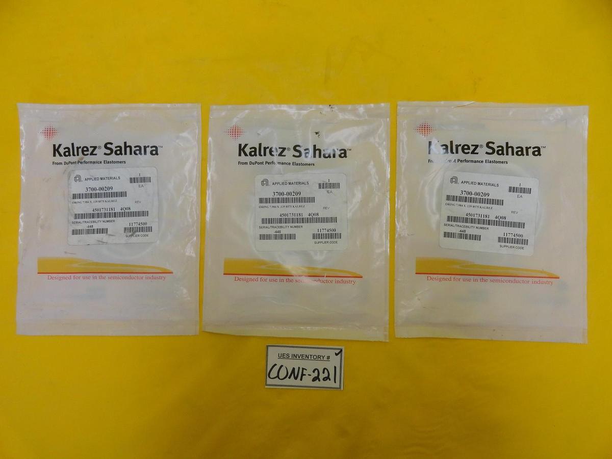 DuPont AS-568A O-Ring Seal Kalrez Sahara AMAT 3700-00209 Lot of 3 New