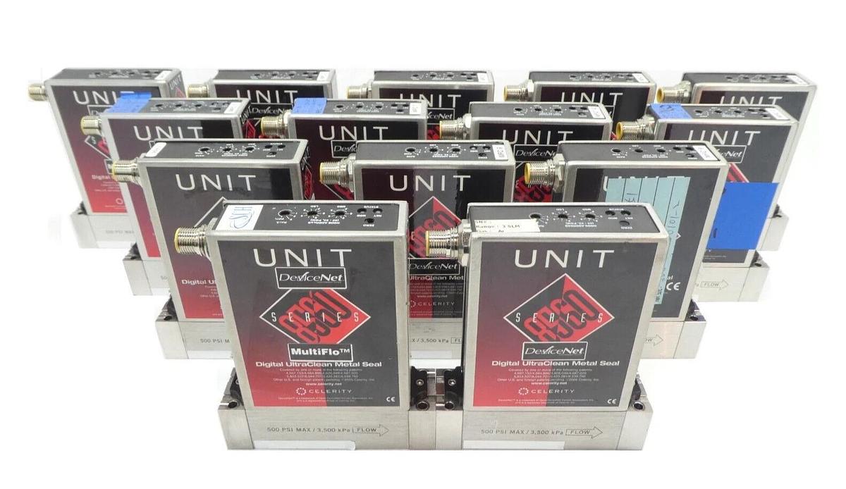 Used UNIT Instruments UFC-8565 Mass Flow Controller MFC UFC-8565C Reseller Lot of 14