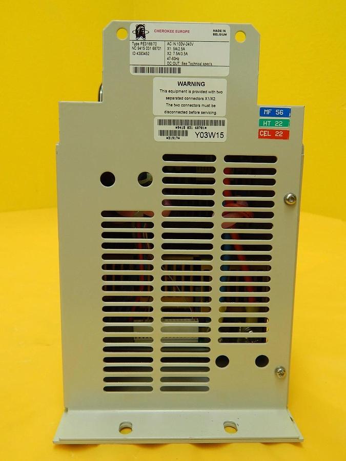 Used Cherokee Europe PE3168/70 Rack Mount Power Supply FEI Company CLM-3D Working