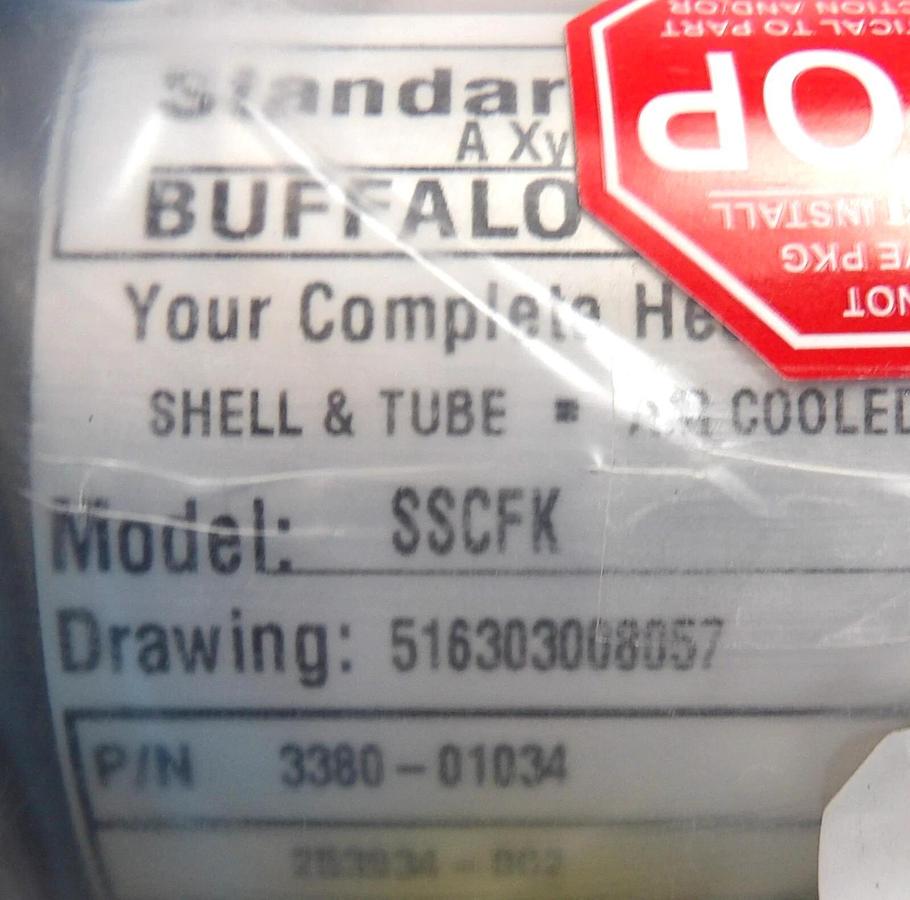 Used Standard Xchange 3380-01034 Air Cooler Heat Exchanger SSCFK New Surplus