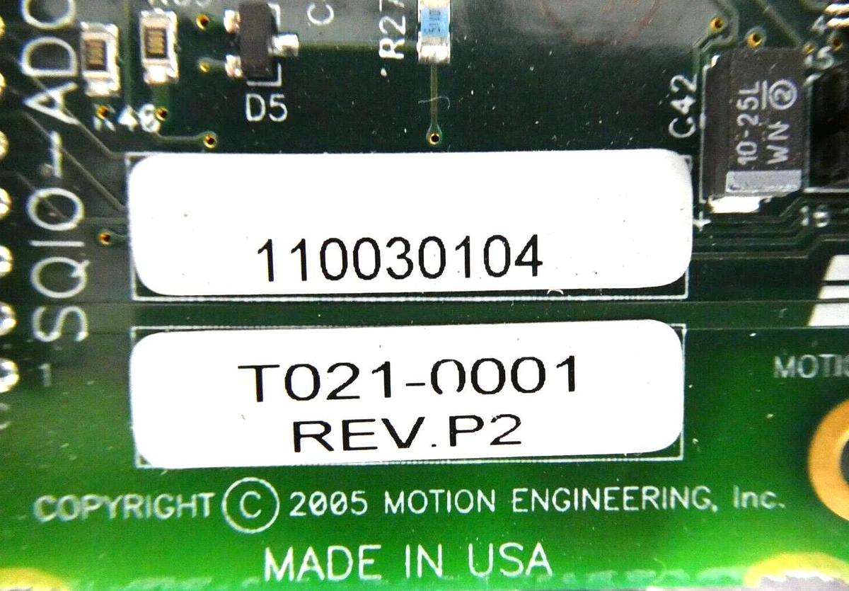 Used Danaher Motion SynQnet Interface Device PCB T019-0001 SQIO-ADC4DAC4 Working