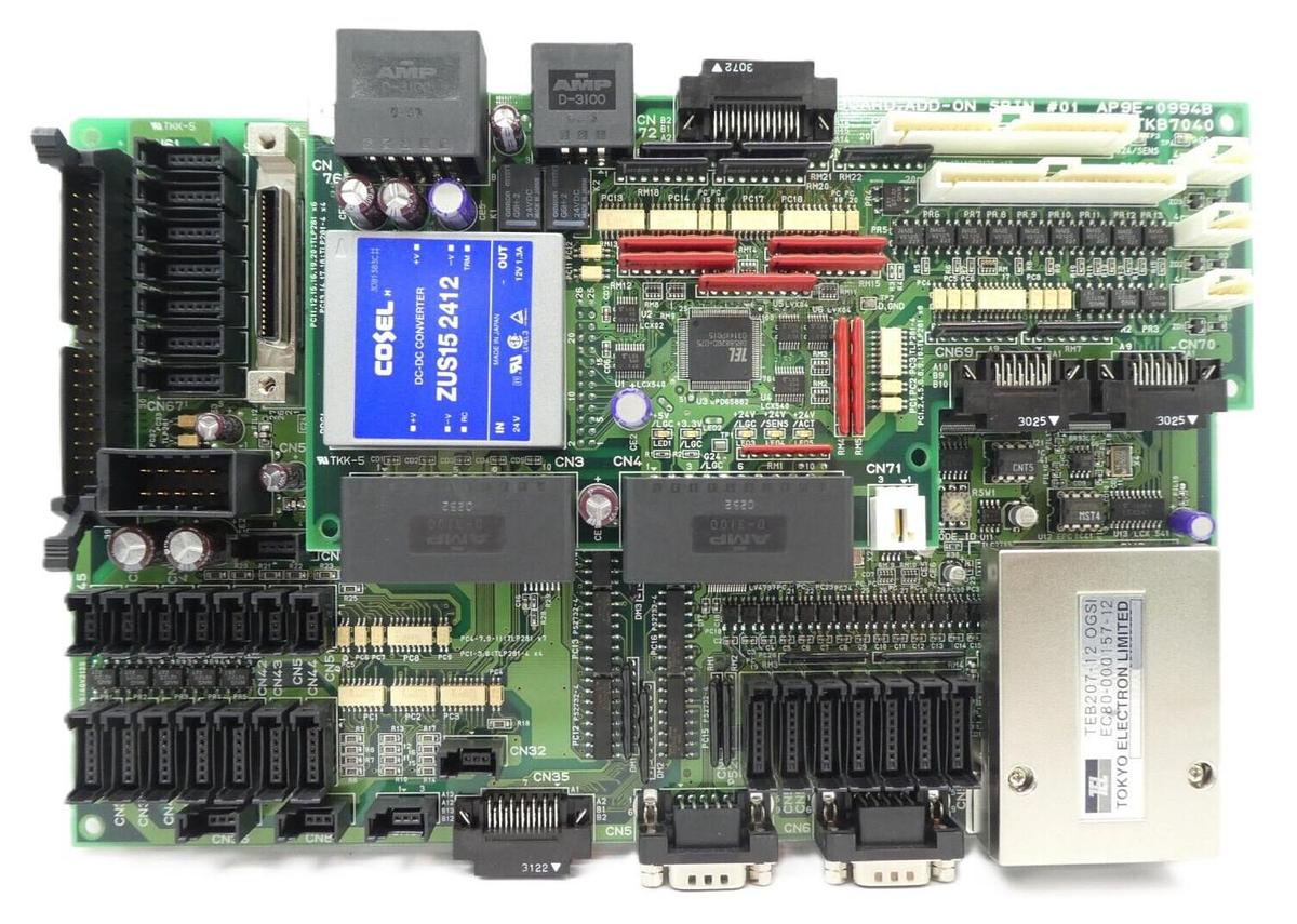 Used TEL Tokyo Electron AP9E-0858E IO Spin #01 PCB TKB7000 AP9E-0994B TKB7040 Working