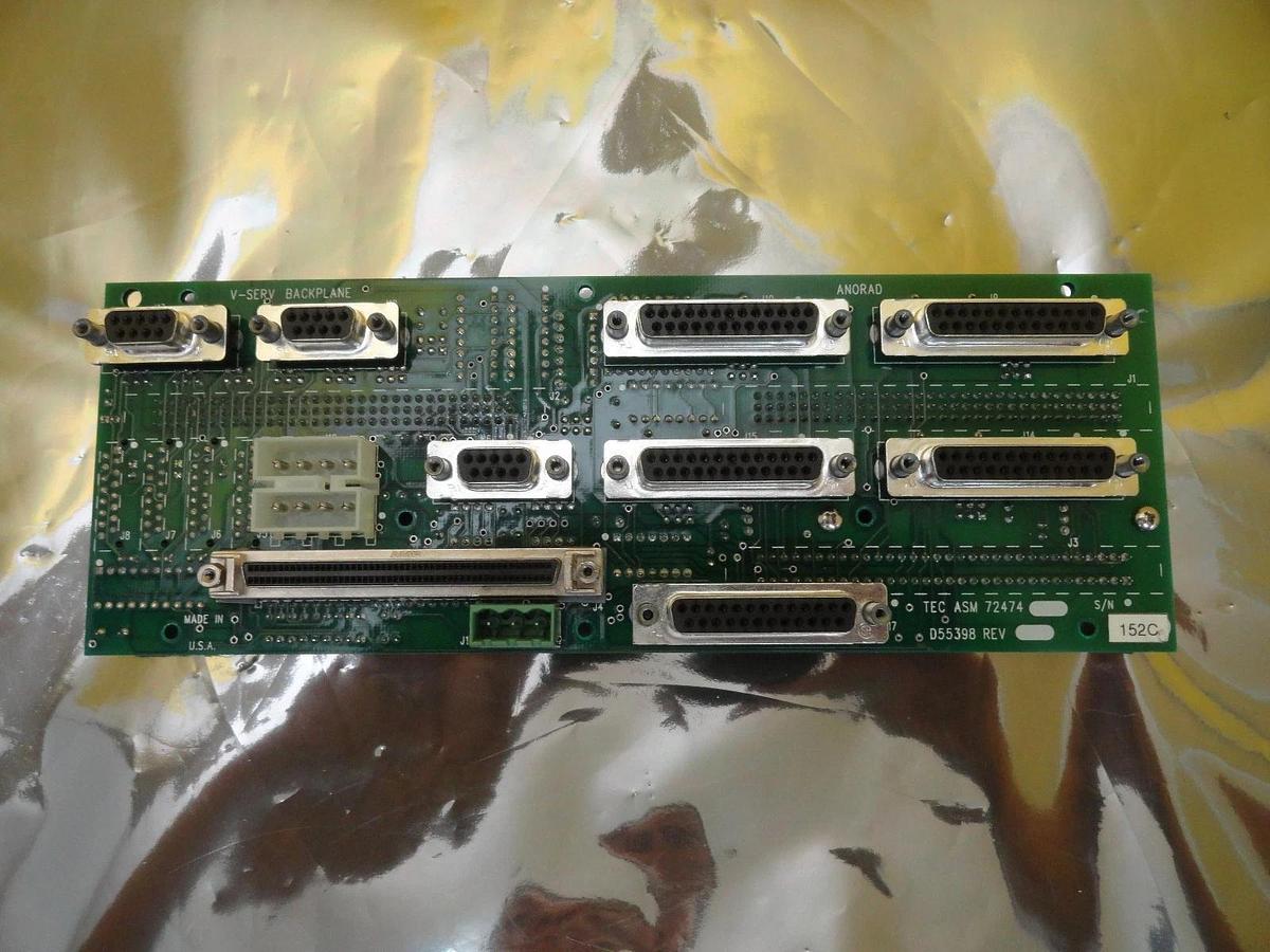 Used Anorad 672474 V-SERV Backplane PCB Board D55398 AMAT Orbot WF 736 DUO Used