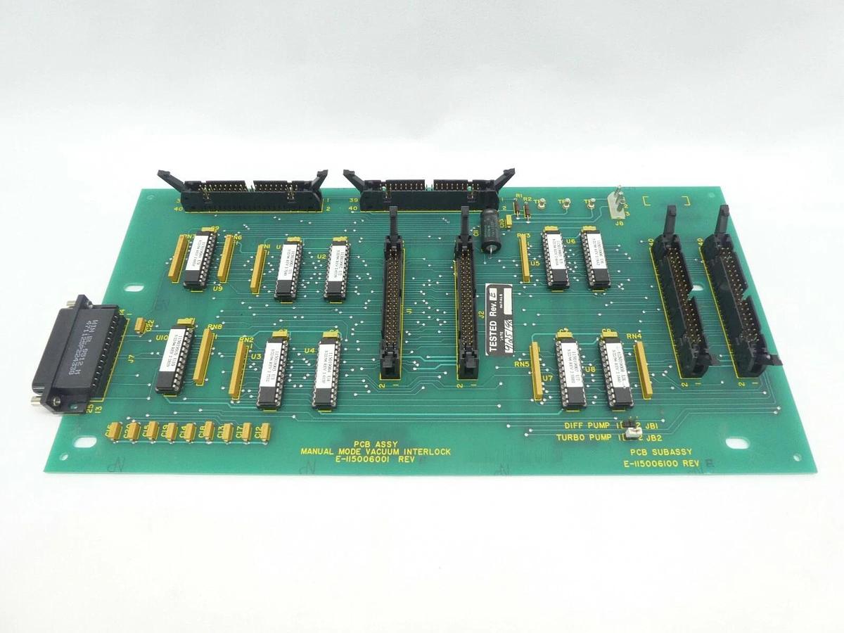 Used Varian Semiconductor VSEA E-115006001 Manual Mode Vacuum Interlock PCB Rev. E