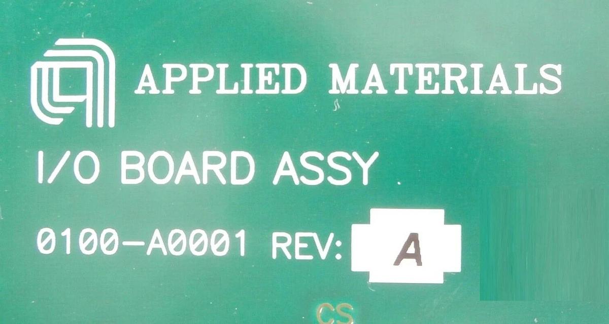 Used AMAT Applied Materials 0100-A0001 PCB I/O BOARD ASSY Working Surplus