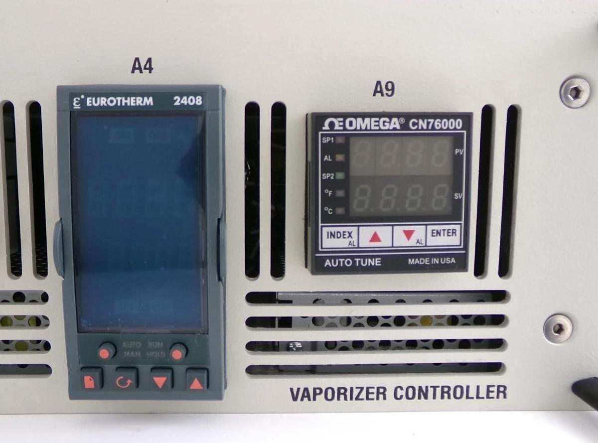 Used Varian E11072772 Eurotherm Dual Vaporizer Controller Assembly Working