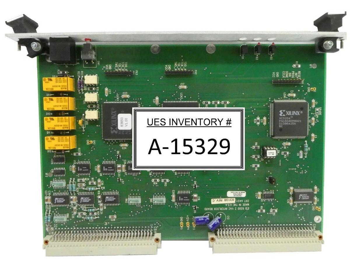Used ESI Electro Scientific 83108 Interlock Board PCB Card Z VAC 9300 Rev. C Working