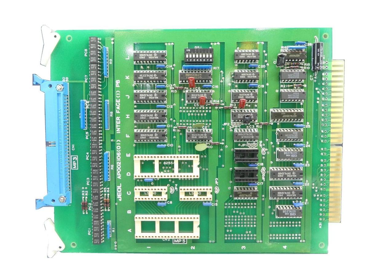 Used JEOL AP002106(01) Inteface PCB Card INTER FACE(1) PB JSM-6300F SEM Working Spare
