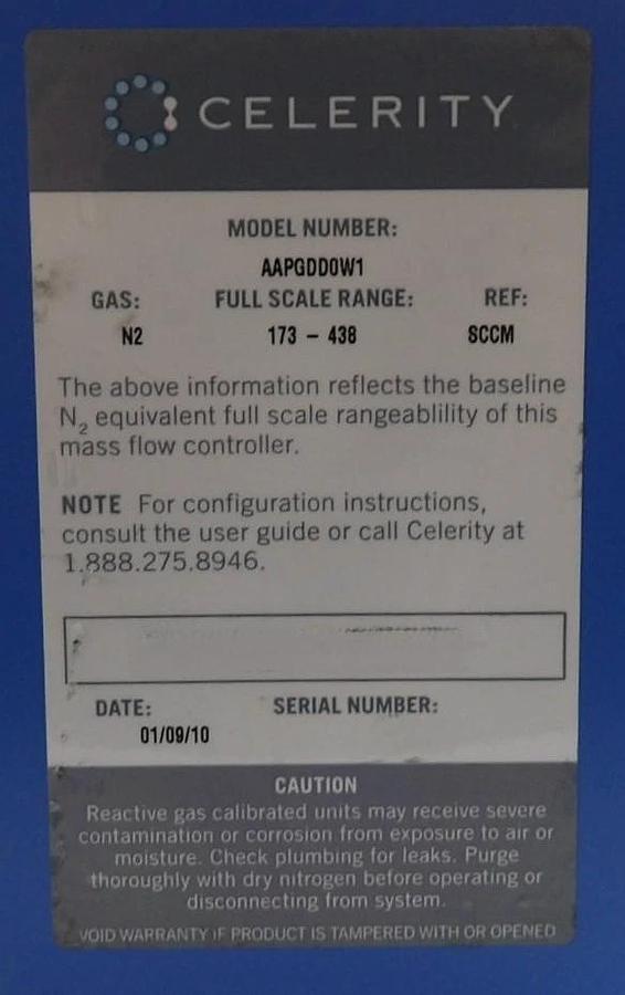 Used Celerity Mykrolis AANGDD0W1 Mass Flow Controller MFC Reseller Lot of 5 Working