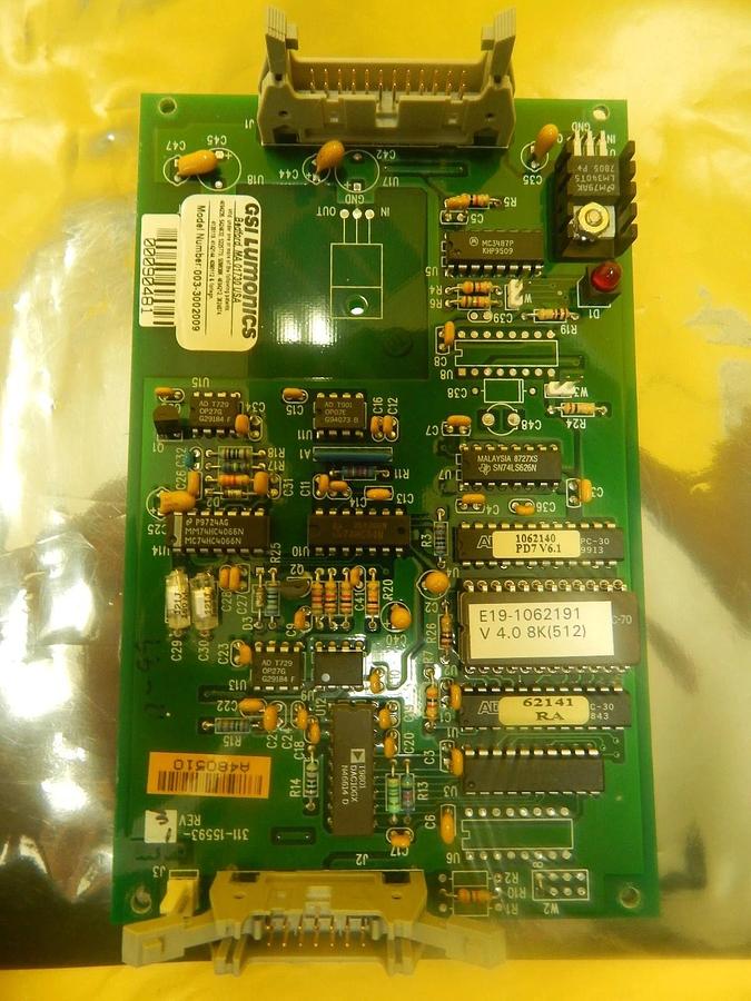 Used GSI Lumonics 311-15593-1 Processor PCB 003-3002009 KLA-Tencor CRS-3000 Working