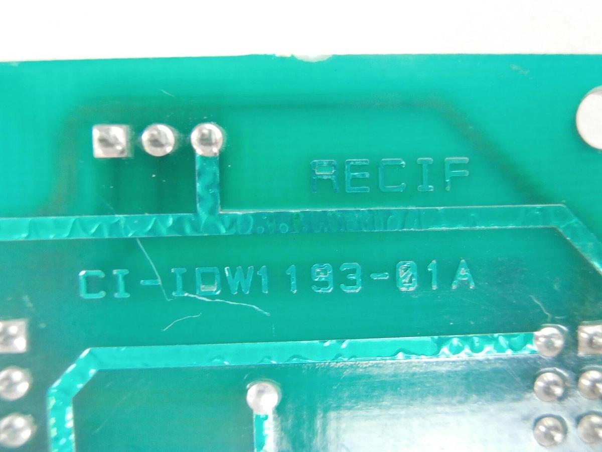 Used RECIF Technologies CI-IDW1 Connector PCB 193-01 A IDLW8 200mm Working Surplus