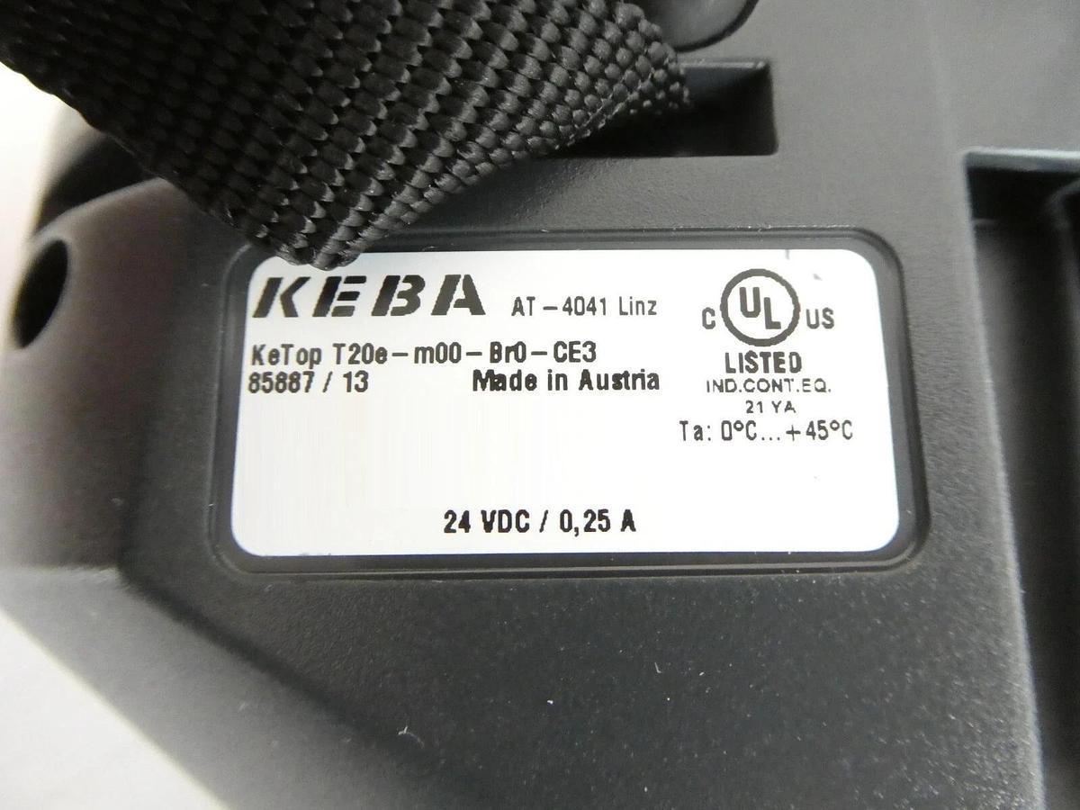Used KEBA KeTop T20e-m00-Br0-CE3 Robot Teach Pendant Controller 85887 Working